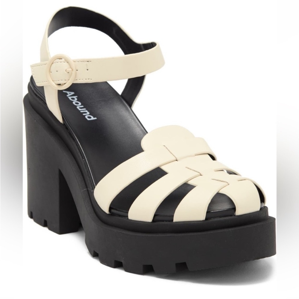 Abound Marty Jelly lug Platform Sandals size 9M NWOT